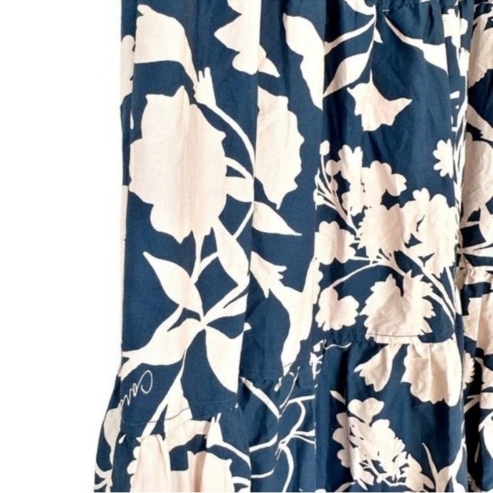 Cara Cara Wethersfield Dress Midnight Blue and Blush Floral - Picture 4 of 10